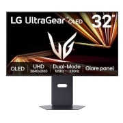 LG Monitor Gaming LG UltraGear™ OLED GX8 de 32'', 4K UHD, Dual-Mode, 0,03 ms, Panou Glare, Negru, 32GX850A-B, thumbnail 1