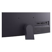 LG Monitor de gaming LG UltraGear™ G4 de 24”, IPS Full HD, 144 Hz, Vedere din spate a monitorului arătând zona de atașare a suportului și porturile din spate, 24G411B-B, thumbnail 14