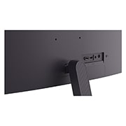 LG Monitor de gaming LG UltraGear™ G4 de 27”, Full HD IPS, 144 Hz, Vedere din spate a monitorului arătând zona de atașare a suportului și porturile din spate, 27G411B-B, thumbnail 14