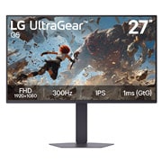 LG Monitor de gaming LG UltraGear™ G5 IPS Full HD de 27”, 300 Hz, 1 ms, compatibil NVIDIA G-SYNC, vedere laterală, 27G550B-B, thumbnail 2