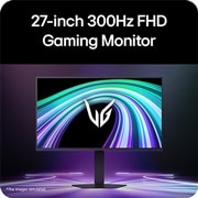 LG Monitor de gaming LG UltraGear™ G5 IPS Full HD de 27”, 300 Hz, 1 ms, compatibil NVIDIA G-SYNC, Scenă de luptă futuristă afișată pe un monitor de gaming, prezentând culori vii cu o gamă de culori sRGB de 99%, IPS și certificare HDR., 27G550B-B, thumbnail 5