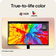 LG Monitor LG U4 de 27”, IPS Full HD, 144 Hz, Monitorul LG FHD afișând o imagine vibrantă cu suport HDR și acoperire a culorilor sRGB 99%., 27U411B-B, thumbnail 5