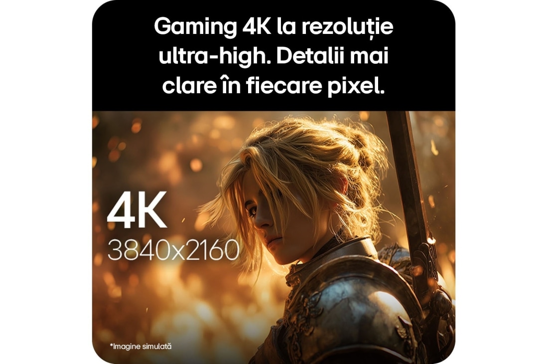 LG Monitor de gaming OLED UltraGear evo GX8 de 32”, primul monitor de gaming OLED 4K de 32” din lume cu upscaling AI, 32GX870B-B, thumbnail 6