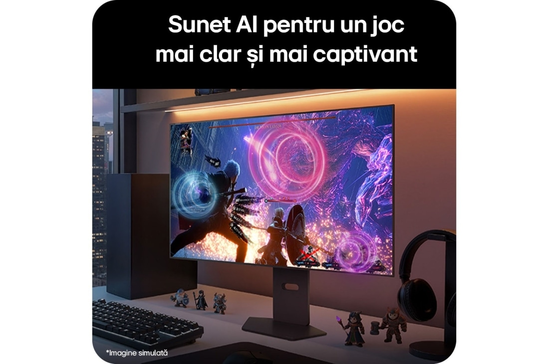 LG Monitor de gaming OLED UltraGear evo GX8 de 32”, primul monitor de gaming OLED 4K de 32” din lume cu upscaling AI, 32GX870B-B, thumbnail 14