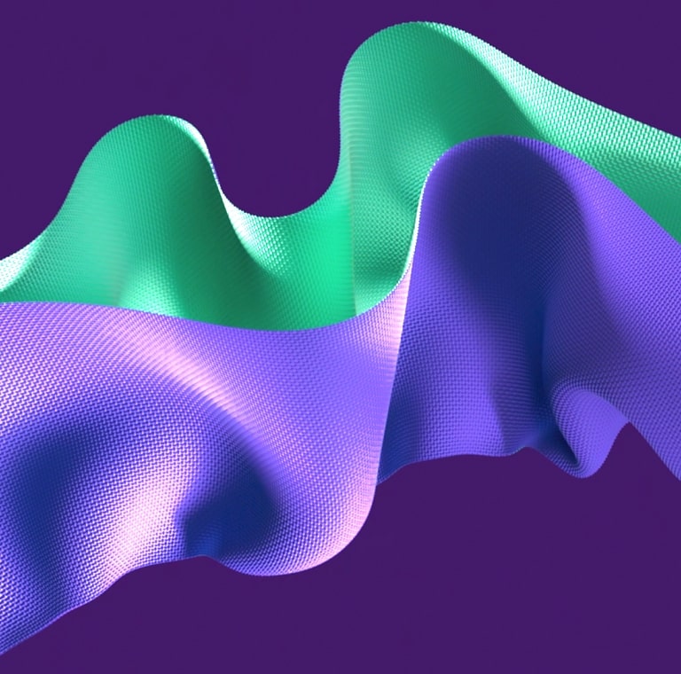 LG OLED evo M4 afișează pe ecran o operă abstractă în nuanțe de mov și mentă. Apoi, televizorul se retrage și se rotește la un unghi de 45 de grade, dezvăluind un Zero Connect Box în fața televizorului. Un semnal Wi-Fi roșu apare și un fascicul roșu se îndreaptă spre televizor, de unde emană cercuri roșii. Culorile mov și mentă se reflectă în spațiul de sub televizor.