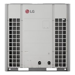 Pompă de încălzire aer-apă LG THERMA V, neagră, cu unitate exterioară concepută cu grilă ondulată gri2