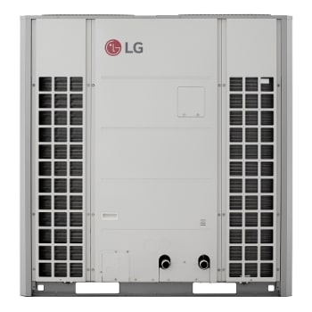 Pompă de încălzire aer-apă LG THERMA V, neagră, cu unitate exterioară concepută cu grilă ondulată gri1