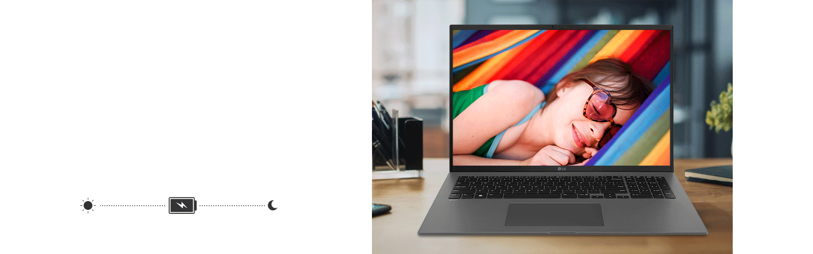 Arată faptul că un dispozitiv gram este pornit de dimineața până seara.