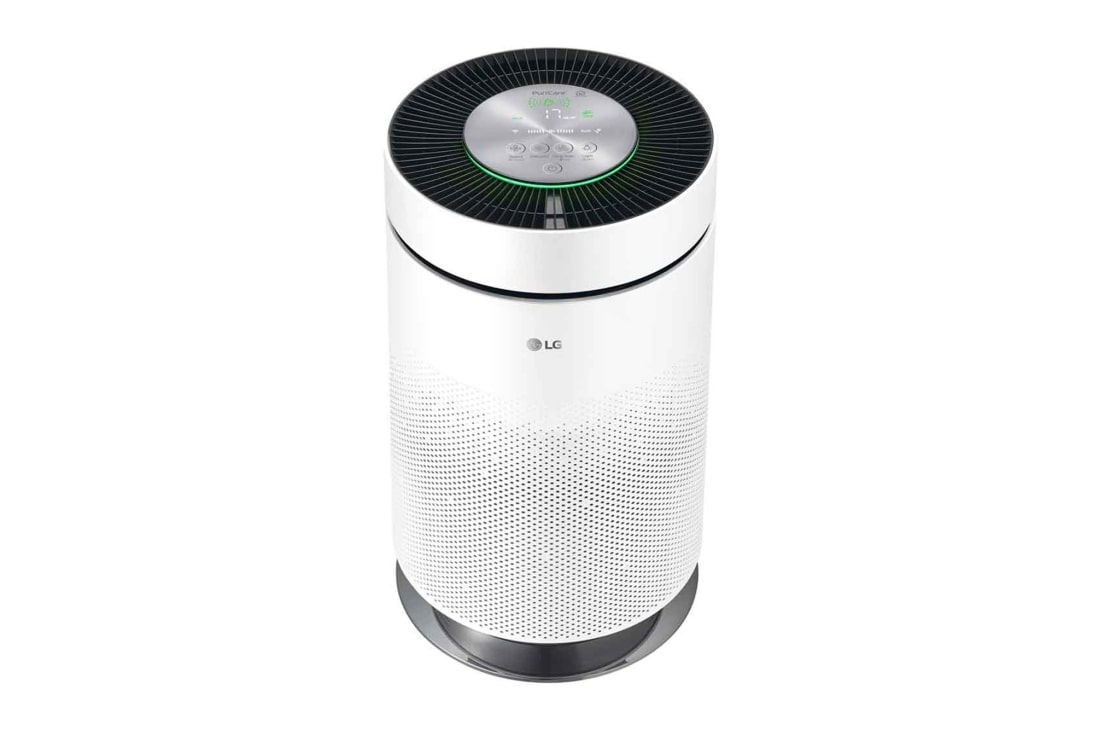 LG Purificator de Aer LG PuriCare™| 58m² | Filtru HEPA | Senzor PM 1.0 și GAZ cu afișaj | 360ᵒ | SmartThinQ WI-FI | Alb, AS60GDWV0, thumbnail 4