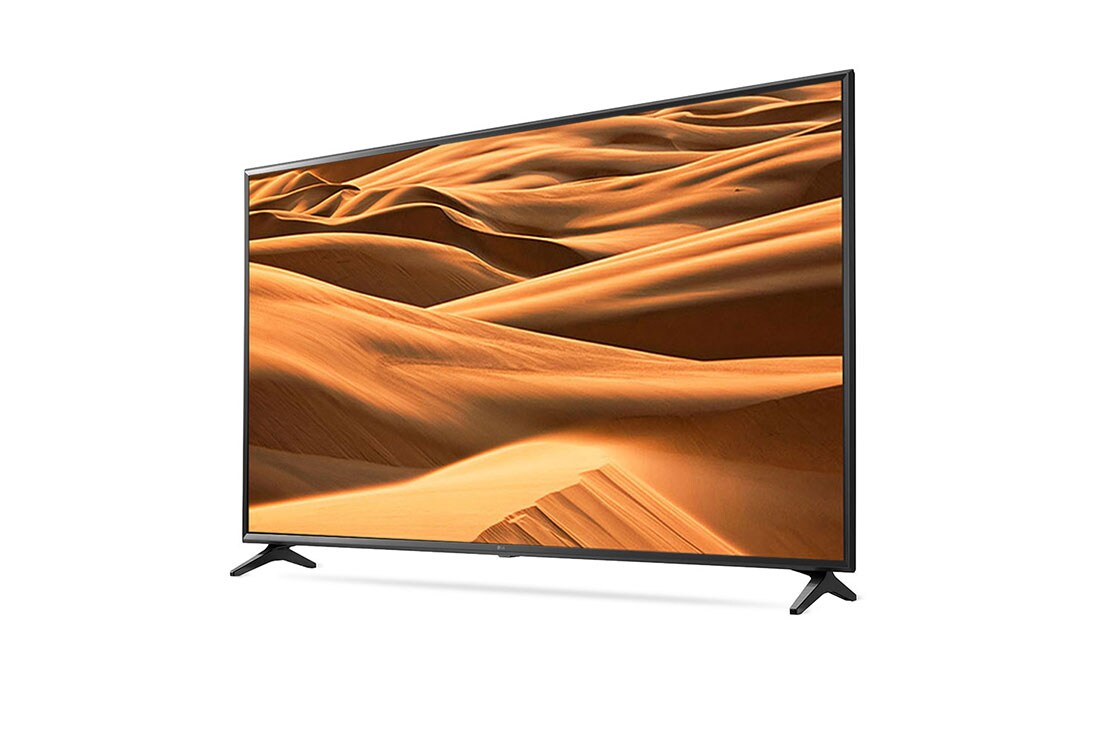 LG UM7050 | 65inch LED 4K UHD TV | 4K HDR 10 PRO | Procesor Quad Core 4K | Ultra Surround | webOS smart TV, vedere laterală la 30 de grade, 65UM7050PLA, thumbnail 3