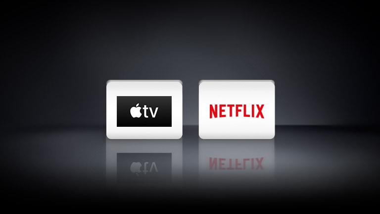Trei sigle: Aplicația Apple TV, Netflix 