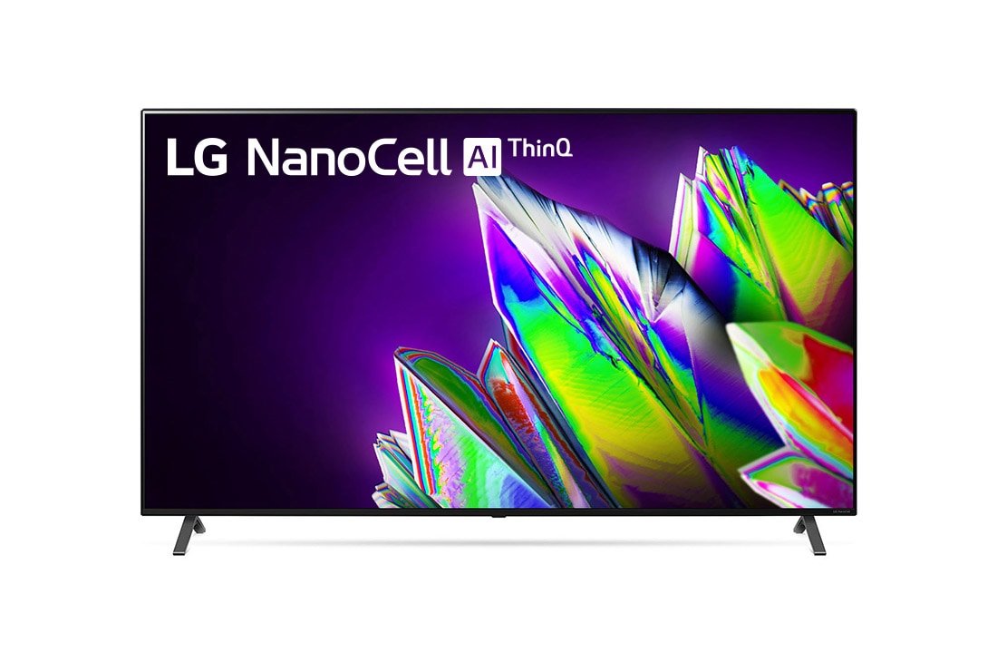 LG 8K NanoCell TV, vedere frontală cu imagine continuă, 75NANO973NA
