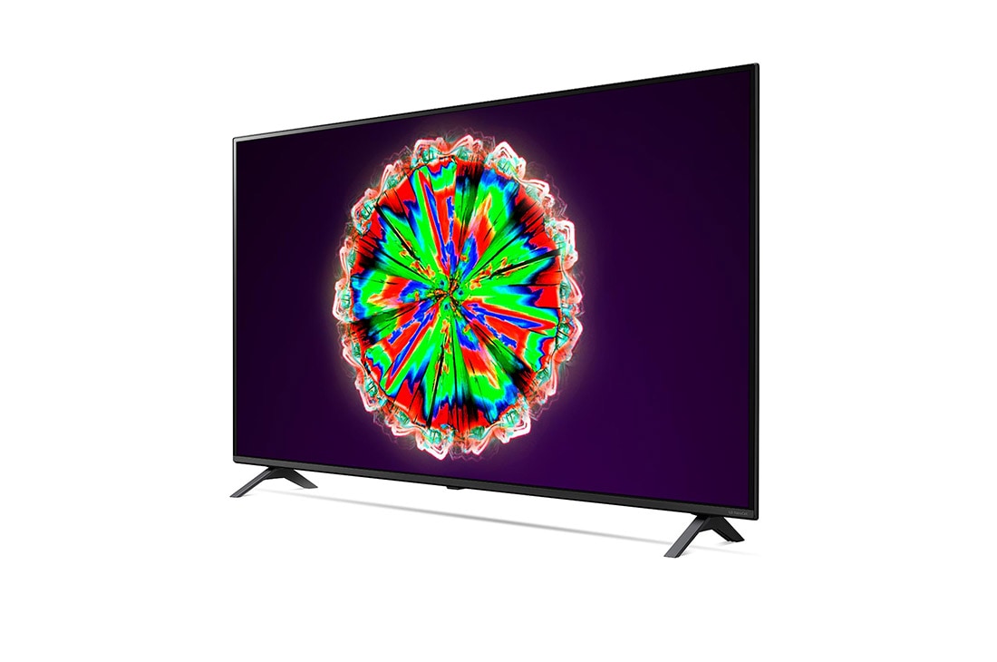 LG Nano80 | LG 4K NanoCell AI TV | 49inch 4K Cinema Active HDR | Procesor Quad Core 4K | HDR 10 Pro & HLG | Bluetooth Surround Ready | Funcții Gaming | Funcții Sport, vedere laterală la 30 de grade, 49NANO803NA, thumbnail 3