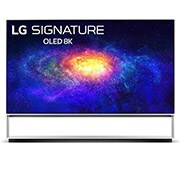 LG OLED ZX | 88inch 8K REAL | Dolby Vision IQ & Atmos | Procesor α9 gen. a 3-a cu IA | AI ThinQ | Nvidia G-Sync | Funcții SPORT, vedere frontală cu imagine continuă, OLED88ZX9LA, thumbnail 1