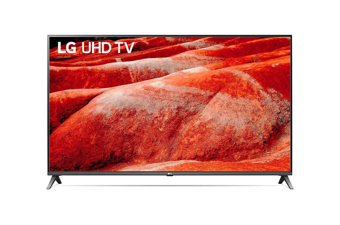LG UM751 | LG LED UHD 4K SMART TV | 4K Active HDR | Ecran IPS 4K | Smart TV webOS AI | LG ThinQ AI, LG 65UM7510PLA Front View With Infill Image, 65UM7510PLA