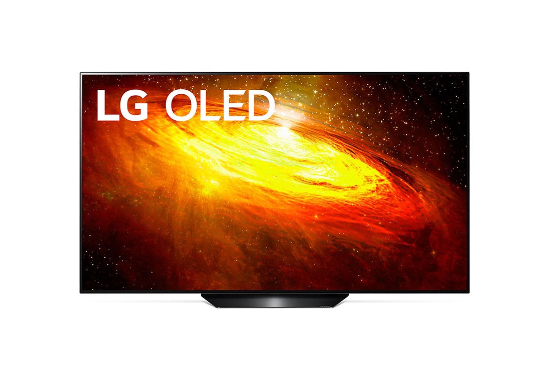 LG OLED BX | 55inch 4K ULTRA HD | Dolby Vision IQ & Atmos | Procesor α7 gen. a 3-a cu IA | Nvidia G-Sync | Funcții SPORT, Vedere frontală cu imagine continuă, OLED55BX3LB