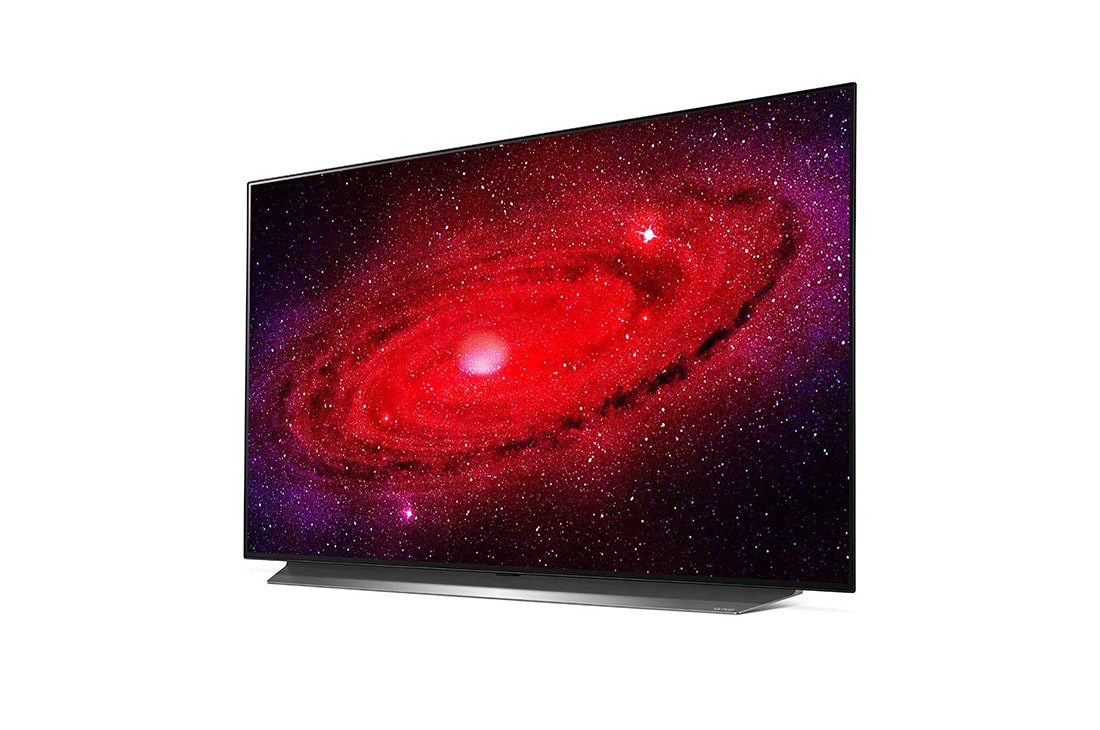 LG OLED CX | 48 inch 4K ULTRA HD | Dolby Vision IQ & Atmos | Procesor α9 gen. a 3-a cu IA | Nvidia G-Sync | Funcții SPORT, 60 degree side view with infill image, OLED48CX3LB, thumbnail 3