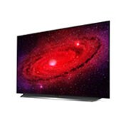 LG OLED CX | 48 inch 4K ULTRA HD | Dolby Vision IQ & Atmos | Procesor α9 gen. a 3-a cu IA | Nvidia G-Sync | Funcții SPORT, 60 degree side view with infill image, OLED48CX3LB, thumbnail 3