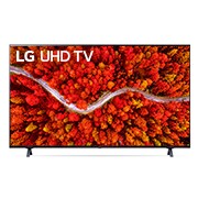 LG UP80 55inchi 4K Smart UHD TV, Vedere frontală a televizorului LG UHD, 55UP80006LA, thumbnail 1