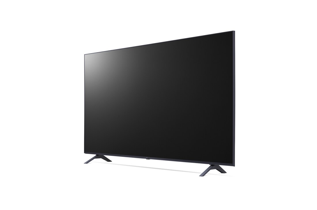 LG UP80 55inchi 4K Smart UHD TV, vedere laterală la 30 de grade cu imagine continuă, 55UP80006LA, thumbnail 3