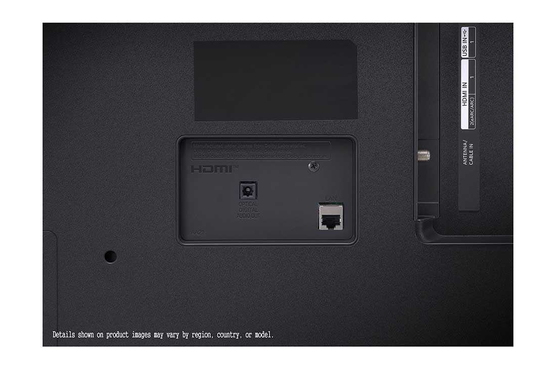LG UP78 50inchi 4K Smart UHD TV, close-up view of rear, 50UP78006LB, thumbnail 12