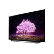 LG OLED LG C1 | 48 inch | Dolby Vision IQ & Dolby Atmos | ThinQ AI | 4K Smart OLED TV, reverse 30 degree side view, OLED48C11LB, thumbnail 3