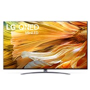 LG Televizor QNED MiniLED | α7 Gen 4 Intelligent Processor 4K |Tehnologie Quantum NanoCell Color | Dolby Vision | Dolby Atmos, Vedere frontală a televizorului LG QNED, 65QNED913PA, thumbnail 1