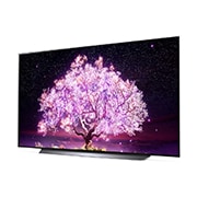 LG OLED LG C1 | 77 inch | Dolby Vision IQ & Dolby Atmos| FILMMAKER MODE™ | ThinQ | 4K Smart OLED TV, reverse 15 degree side view , OLED77C11LB, thumbnail 2