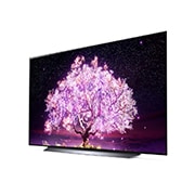LG OLED LG C1 | 77 inch | Dolby Vision IQ & Dolby Atmos| FILMMAKER MODE™ | ThinQ | 4K Smart OLED TV, reverse 30 degree side view, OLED77C11LB, thumbnail 3