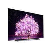 LG OLED LG C1 | 77 inch | Dolby Vision IQ & Dolby Atmos| FILMMAKER MODE™ | ThinQ | 4K Smart OLED TV, 30 degree side view, OLED77C11LB, thumbnail 5