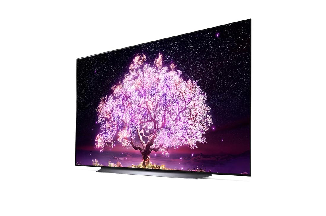 LG OLED LG C1 | 83 inch | Dolby Vision IQ & Dolby Atmos | ThinQ AI | 4K Smart OLED TV, reverse 30 degree side view, OLED83C11LA, thumbnail 3