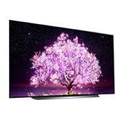 LG OLED LG C1 | 83 inch | Dolby Vision IQ & Dolby Atmos | ThinQ AI | 4K Smart OLED TV, 15 degree side view, OLED83C11LA, thumbnail 6