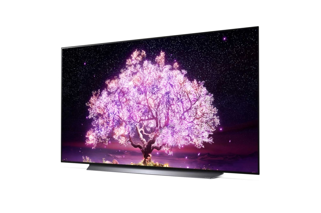 LG OLED LG C1 | 65 inch | Dolby Vision IQ & Dolby Atmos| AI Picture Pro | ThinQ AI | 4K Smart OLED TV, reverse 15 degree side view , OLED65C11LB, thumbnail 2