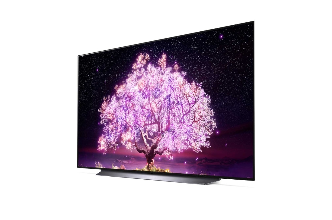 LG OLED LG C1 | 65 inch | Dolby Vision IQ & Dolby Atmos| AI Picture Pro | ThinQ AI | 4K Smart OLED TV, reverse 30 degree side view, OLED65C11LB, thumbnail 3