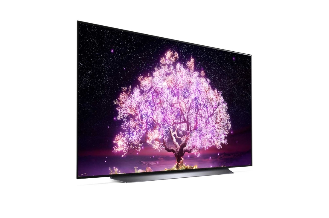 LG OLED LG C1 | 65 inch | Dolby Vision IQ & Dolby Atmos| AI Picture Pro | ThinQ AI | 4K Smart OLED TV, 30 degree side view, OLED65C11LB, thumbnail 5