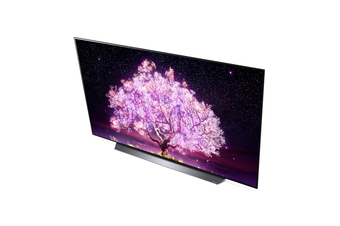 LG OLED LG C1 | 65 inch | Dolby Vision IQ & Dolby Atmos| AI Picture Pro | ThinQ AI | 4K Smart OLED TV, Top side angle view, OLED65C11LB, thumbnail 8