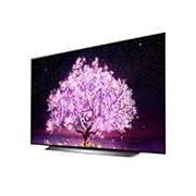 LG OLED LG C1 | 65 inch | Dolby Vision IQ & Dolby Atmos| AI Picture Pro | ThinQ AI | 4K Smart OLED TV, reverse 30 degree side view, OLED65C11LB, thumbnail 5