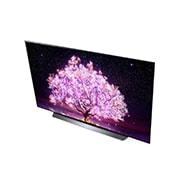 LG OLED LG C1 | 65 inch | Dolby Vision IQ & Dolby Atmos| AI Picture Pro | ThinQ AI | 4K Smart OLED TV, Top side angle view, OLED65C11LB, thumbnail 8