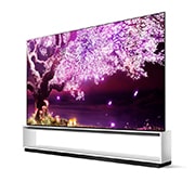 LG OLED LG Z1 | Diagonală 88inch | 8K Smart OLED TV | Dolby Vision IQ & Dolby Atmos | OLED Motion Pro | ThinQ AI, vedere laterală la 30 de grade, OLED88Z19LA, thumbnail 3