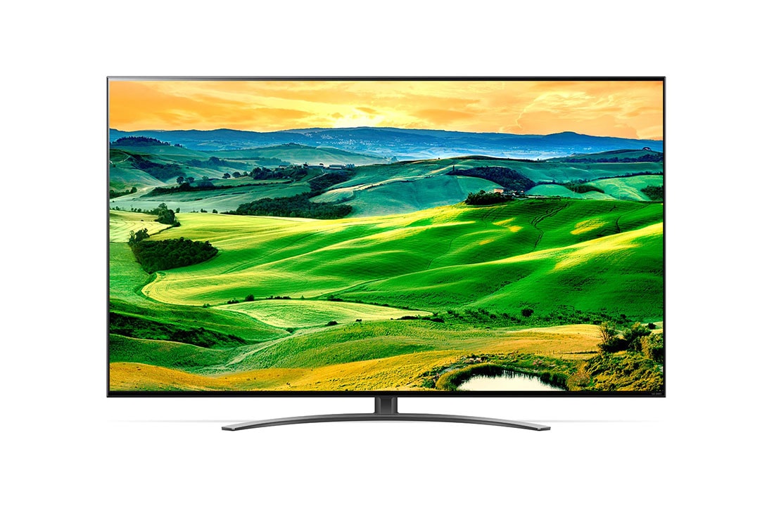 LG Televizor 4K QNED | Diagonala 65 | Procesor α7 Gen5 AI | ThinQ | Negru, vedere frontală cu imagine continuă, 65QNED813QA, thumbnail 2