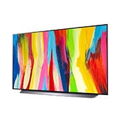 LG C2 evo | 48 inch | Dynamic Tone Mapping Pro | ThinQ AI, Slightly-angled side view , OLED48C21LA, thumbnail 2