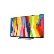 LG OLED LG C2 evo | 77 inch | Dynamic Tone Mapping Pro | ThinQ AI, Slightly-angled side view , OLED77C21LA, thumbnail 2