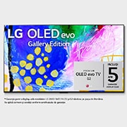 LG OLED LG G2 | 55 inch | evo Gallery Edition | Dolby Vision IQ și Dolby Atmos | ThinQ AI, front view with infill image, OLED55G23LA, thumbnail 1