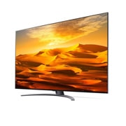 LG Televizor 4K QNED | Diagonala 86 |Procesor α7 Gen5 AI | ThinQ | Negru, vedere laterală la 30 de grade cu imagine continuă, 86QNED913QA, thumbnail 3