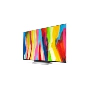 LG OLED evo C2 55 inch 4K Smart TV, Vedere a afișajului amplu, OLED55C22LB, thumbnail 3