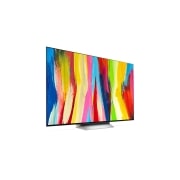 LG OLED evo C2 65 inch 4K Smart TV, Vedere laterală ușor în unghi, OLED65C22LB, thumbnail 5