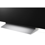 LG OLED evo C2 65 inch 4K Smart TV, Side close up view of the base   , OLED65C22LB, thumbnail 8