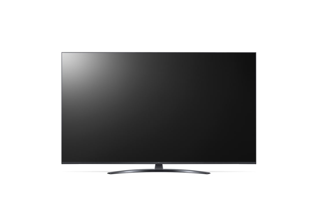 LG UQ81 UHD 4K 50 inch ThinQ AI, vedere frontală cu imagine continuă, 65UQ81003LB, thumbnail 2