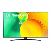 LG 65NANO763QA, Vedere frontală a televizorului NanoCell LG, 65NANO763QA, thumbnail 1