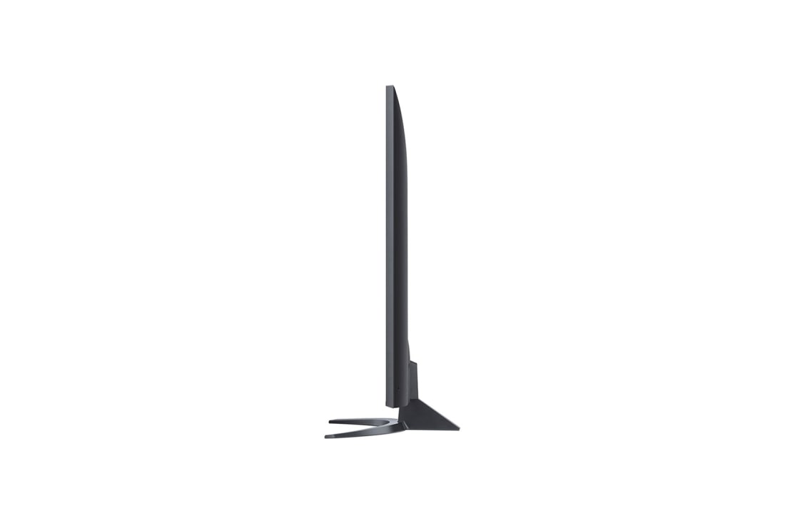 LG UQ81 UHD 4K 60 inch ThinQ AI, 90 degree side view, 60UQ81003LB, thumbnail 4